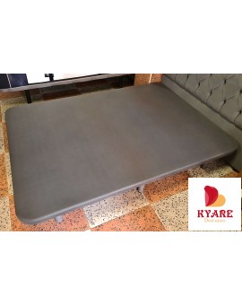 Comprar Base tapizada 135x190 gris REFORZADA 5 BARRAS